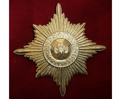 Irish Guards Pipers Other Ranks Caubeen Badge (White-metal), two lugs. A rare badge. K&amp;K: 919.