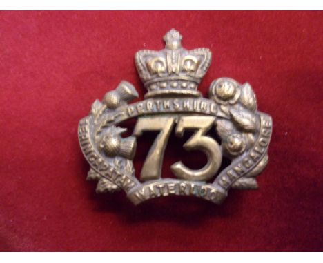 73rd (Perthshire) Regiment of Foot Glengarry and pre-Territorial era 1874-1881 Badge, K&amp;K: 537. (Brass) Two lugs. First t