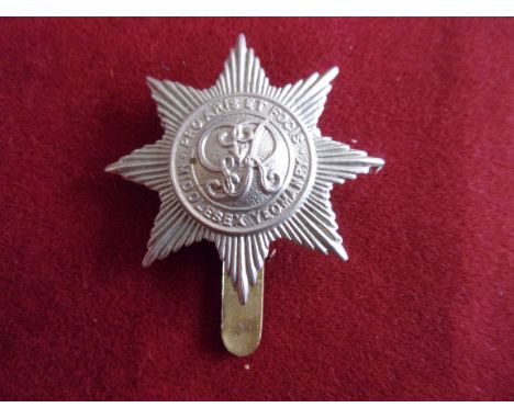 The Duke of Cambridge's Middlesex Yeomanry (Hussars) Cap Badge (White-metal), Slider. GeoV, K&amp;K: 1451