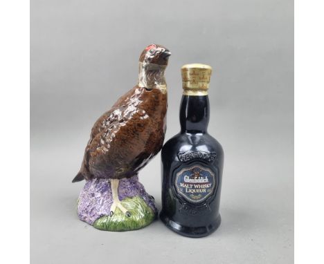 Glenfiddich Malt Whisky Liqueur 50cl along with Famous Grouse Royal Doulton Decanter 1980's   (Please note Famous Grouse has 