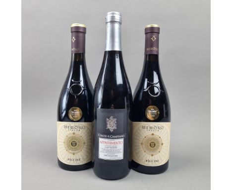 3 Bottles Italian Red Wine to include 2 Bottles Piccini Memoro Italia and 1 Bottle Conte Di Campiano Appassimento (3 Bottles)