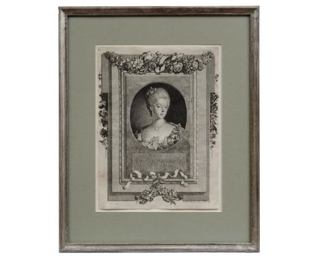 Chodowiecki, Daniel Nikolaus Bildnis der Prinzessin Friederike Sophie Wilhelmine von Preußen (Danzig 1726-1801 Berlin) Radier
