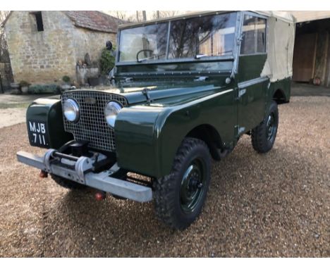 1950 Land Rover Series 1 80 inchRegistration number MJB 711Fully restored Ex-Somerset Fire BrigadeLight through Grill Model r