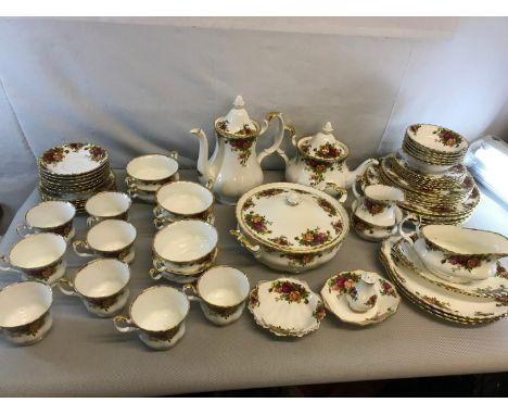 Large collection of Royal Albert "Old country roses" tea/Coffee/ dinner service 