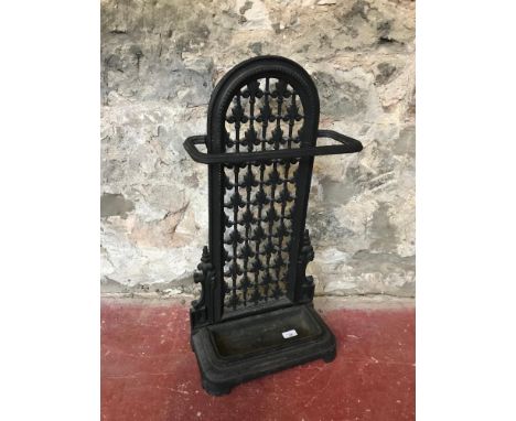 Victorian cast iron stick stand. Measures 72cm in height. 