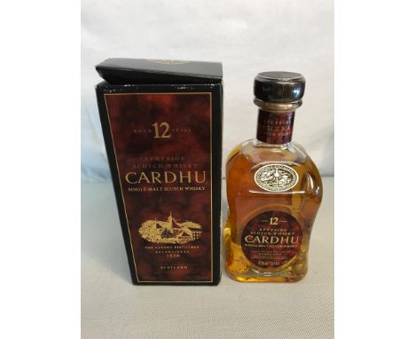 Cardhu aged 12 years Spreyside Scotch Whisky Full, Sealed & Boxed 