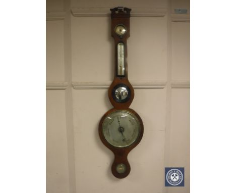 A Victorian mahogany cased barometer 