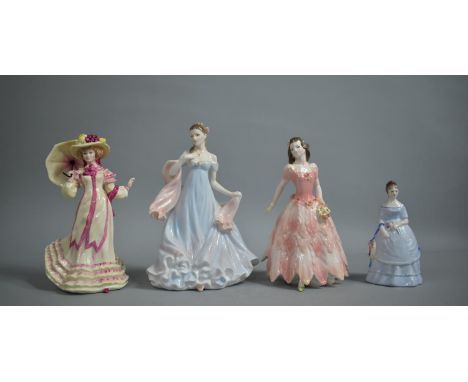 A Collection of Four Figures to Comprise Coalport, Royal Doulton, Royal Worcester and Ashford 