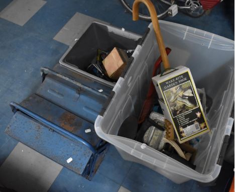 A Collection of Various Tools, Tool Boxes, Shoe Lasts Etc 