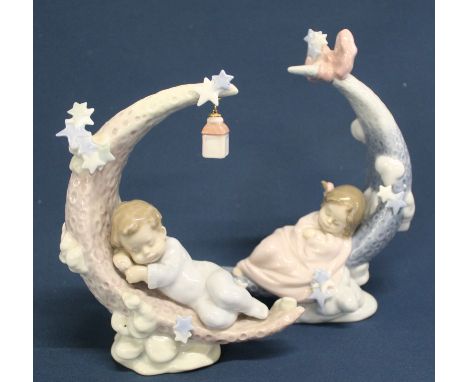 2 Lladro figurines "Heavenly Slumber" No. 6479 &amp; "Heavens' Lullabye" No. 6583 with boxes