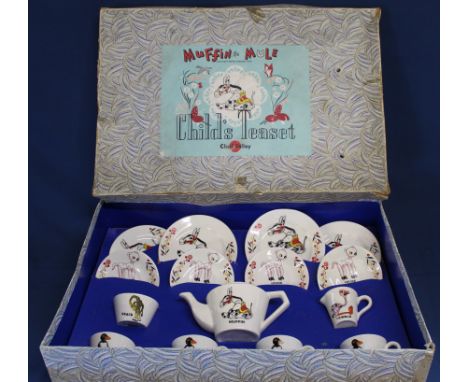 Chad Valley Muffin the Mule child's tea set in original box