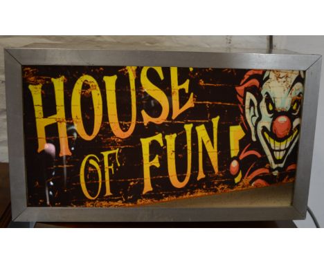 House of fun clown fairground light up sign&nbsp;