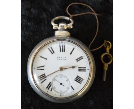 Kelly of Louth silver pair case pocket watch. Chester 1881