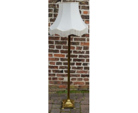 Brass standard lamp