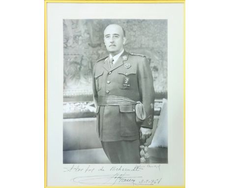 FRANCO FRANCISCO: (1892-1975) Spanish General, Head of State of Spain from 1936 and de facto Regent of the Kingdom of Spain 1