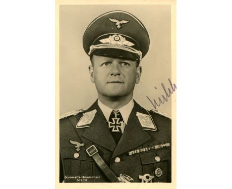 MILCH ERHARD: (1892-1972) German Generalfeldmarschall of World War II who oversaw the development of the Luftwaffe. Knight's 