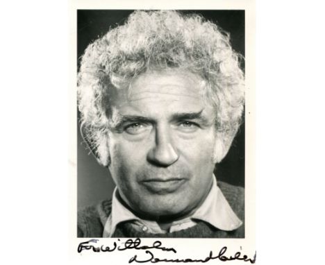 MAILER NORMAN: (1923-2007) American Novelist, Playwright and political Activist. Twice awarded with the Pulitzer prize, he is