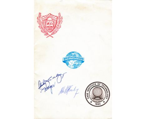 KENNEDY ROBERT: (1925-1968) American Politician, United States Attorney General 1961-64. Programme signed, the printed 8vo pr