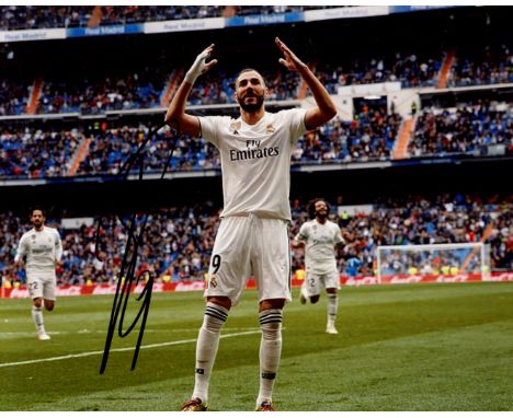 BENZEMA KARIM: (1987- ) French Footballer, five-time winner of the European Cup. Signed colour 10 x 8 photograph by Benzema, 