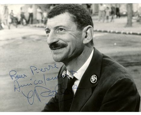 FRENCH CINEMA: Selection of signed 8 x 10 photographs and slightly smaller, some vintage, by various French film actors and a