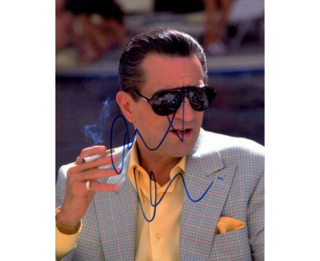DE NIRO ROBERT: (1943-&nbsp;&nbsp;&nbsp;&nbsp; ) American actor, Academy Award winner. Signed colour 8 x 10 photograph of De 