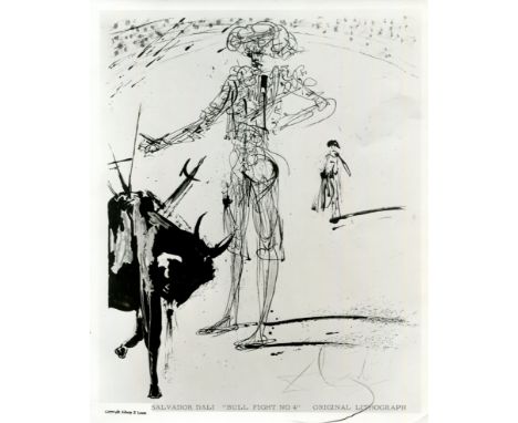 DALI SALVADOR: (1904-1989) Spanish Surrealist artist. Signed 8 x 10 photograph, the image being a reproduction of the artist'