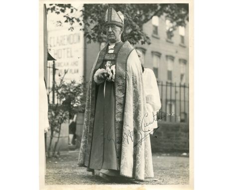 [ROYAL CORONATION]: FISHER GEOFFREY (1887-1972) English Anglican priest, Archbishop of Canterbury 1945-61. Fisher officiated 