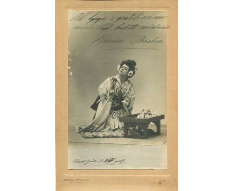 STORCHIO ROSINA: (1876-1945) Italian Soprano. Storchio created roles in several operas by Puccini, Leoncavallo, Mascagni and 