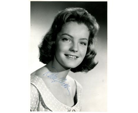 SCHNEIDER ROMY: (1938-1982) German actress. A good vintage signed 5 x 7 photograph of the actress in a head and shoulders pos