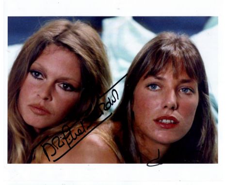 BARDOT BRIGITTE &amp; BIRKIN JANE: Brigitte Bardot (1934-&nbsp; ) French Actress &amp; Sex Symbol; &amp; Jane Birkin (1946- )