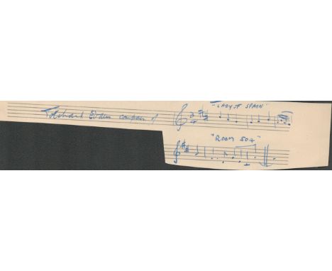 Musician Tolchard Evans Signed music sheet cutting with inscription Lady of Spain. Lady of Spain is a popular song composed i