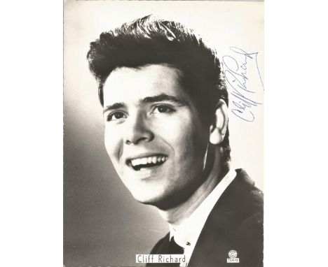 Cliff Richard Singer Signed Vintage Top Star Photo. Good condition. All autographs come with a Certificate of Authenticity. W
