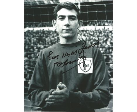 Pat Jennings signed Tottenham Hotspur 10x8 black and white photo dedicated. Patrick Anthony Jennings OBE (born 12 June 1945) 