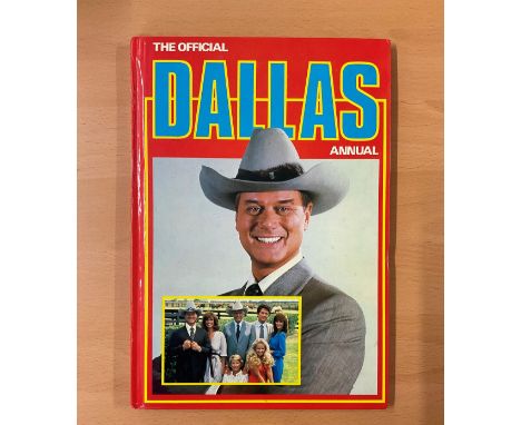 Dallas Larry Hagman ( J R Ewing Jr) Signed Dallas Annual. Signed in silver marker pen on page 20, J R Ewing Jr Page. Publishe