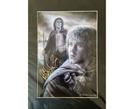 Dom Monaghan (Meriadoc Merry Brandybuck- Lord of the Rings) Personally Signed 12x8 Limited Edition 1/100 David Gutteridge Col