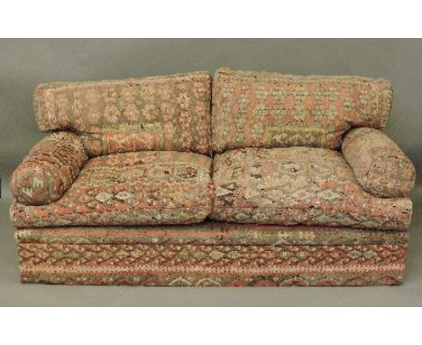 A large three seat Kilim sofa, by George Smith, Fulham Road