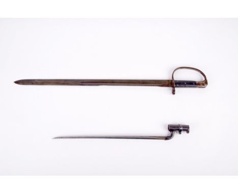 An 1879 Pattern Martini Artillery Bayonet by Wilkinson, London of standard production specification, the 65cm fullered blade 