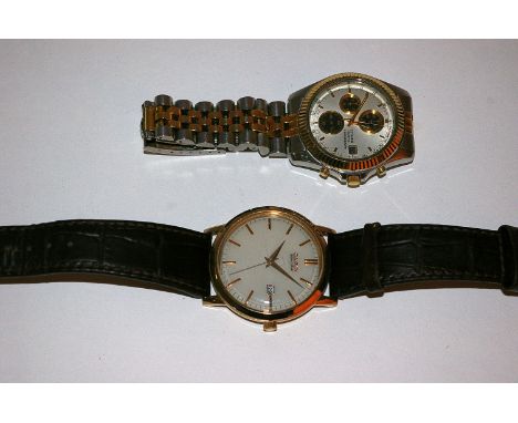 A Citizen Quartz Chronograph Gentleman's wristwatch and a Citizen Eco-Drive Gentleman's wristwatch, both contained in a Swiss