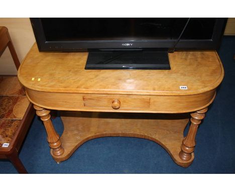 A Victorian Walnut console table