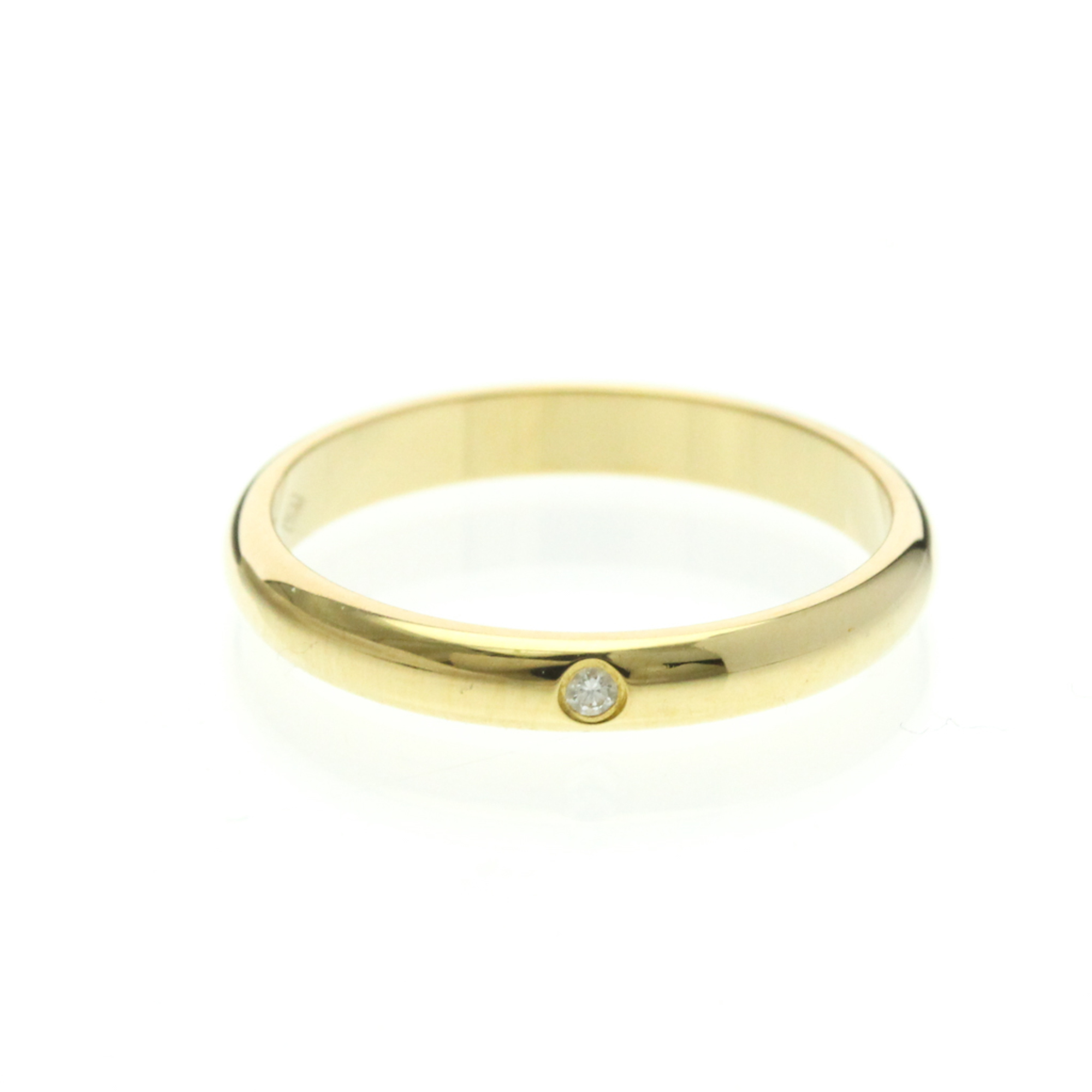 Cartier 1895 Wedding Band Ring, 1 Diamond Yellow Gold (18K) Fashion Diamond Band Ring Gold