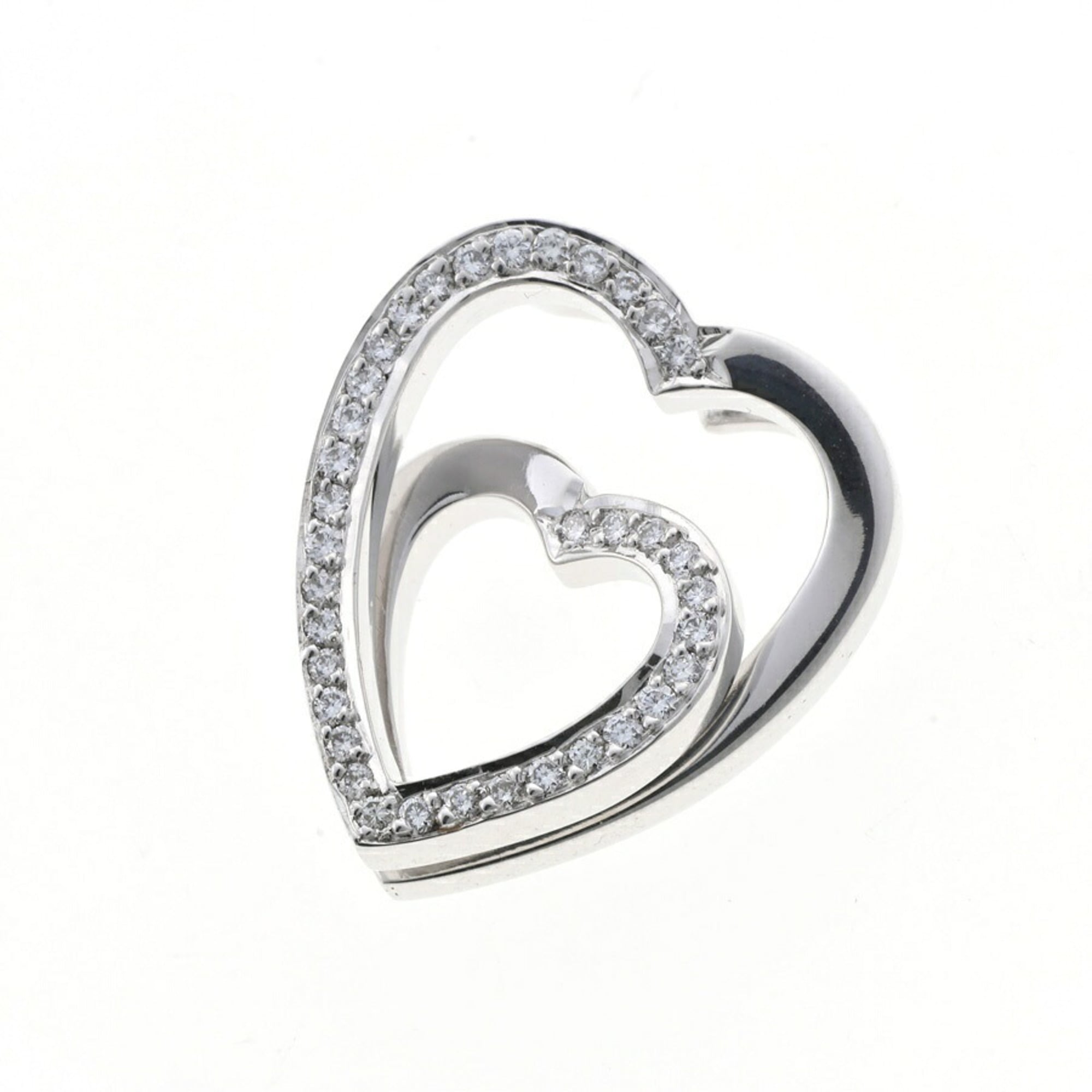 Cartier Interlaced Heart Pendant 18KWG Diamond 20251121