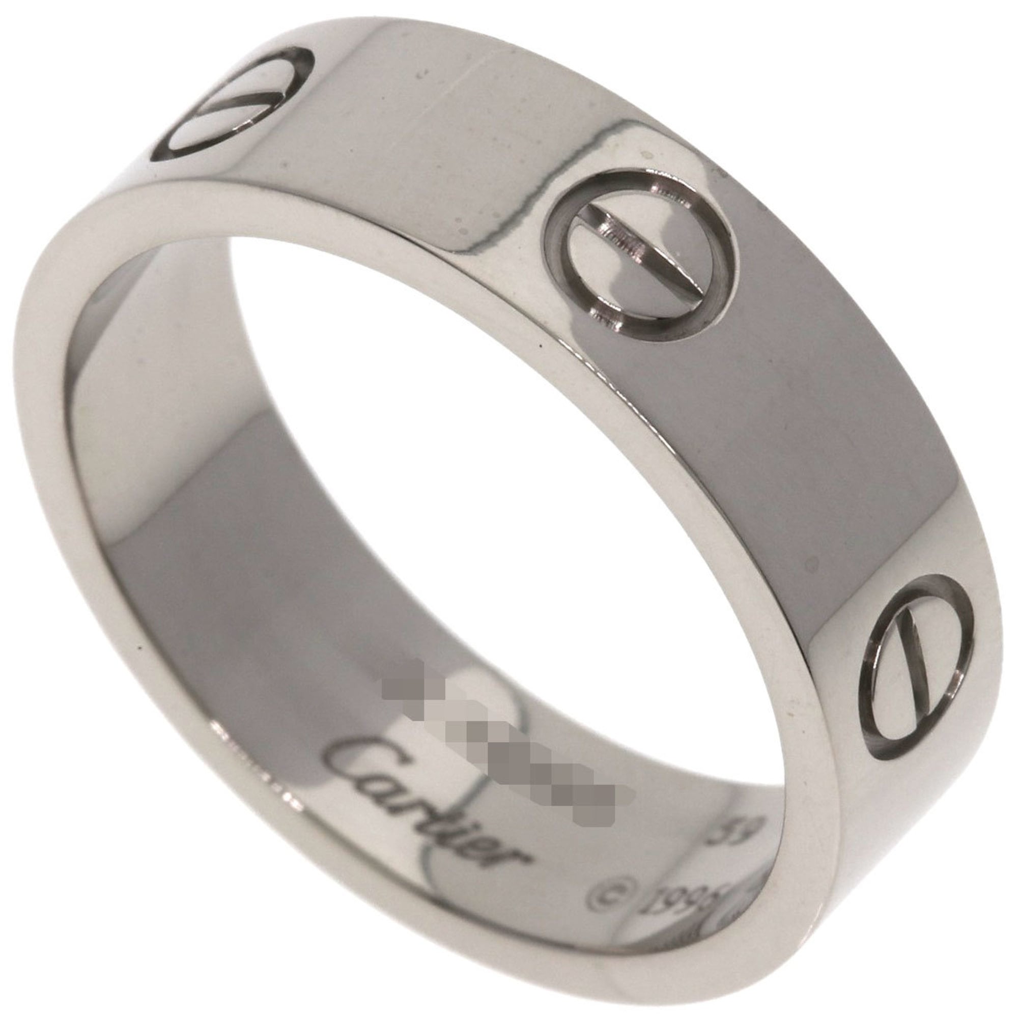 Cartier Love Ring #59, 18K White Gold, Women\'s Ring, CARTIER