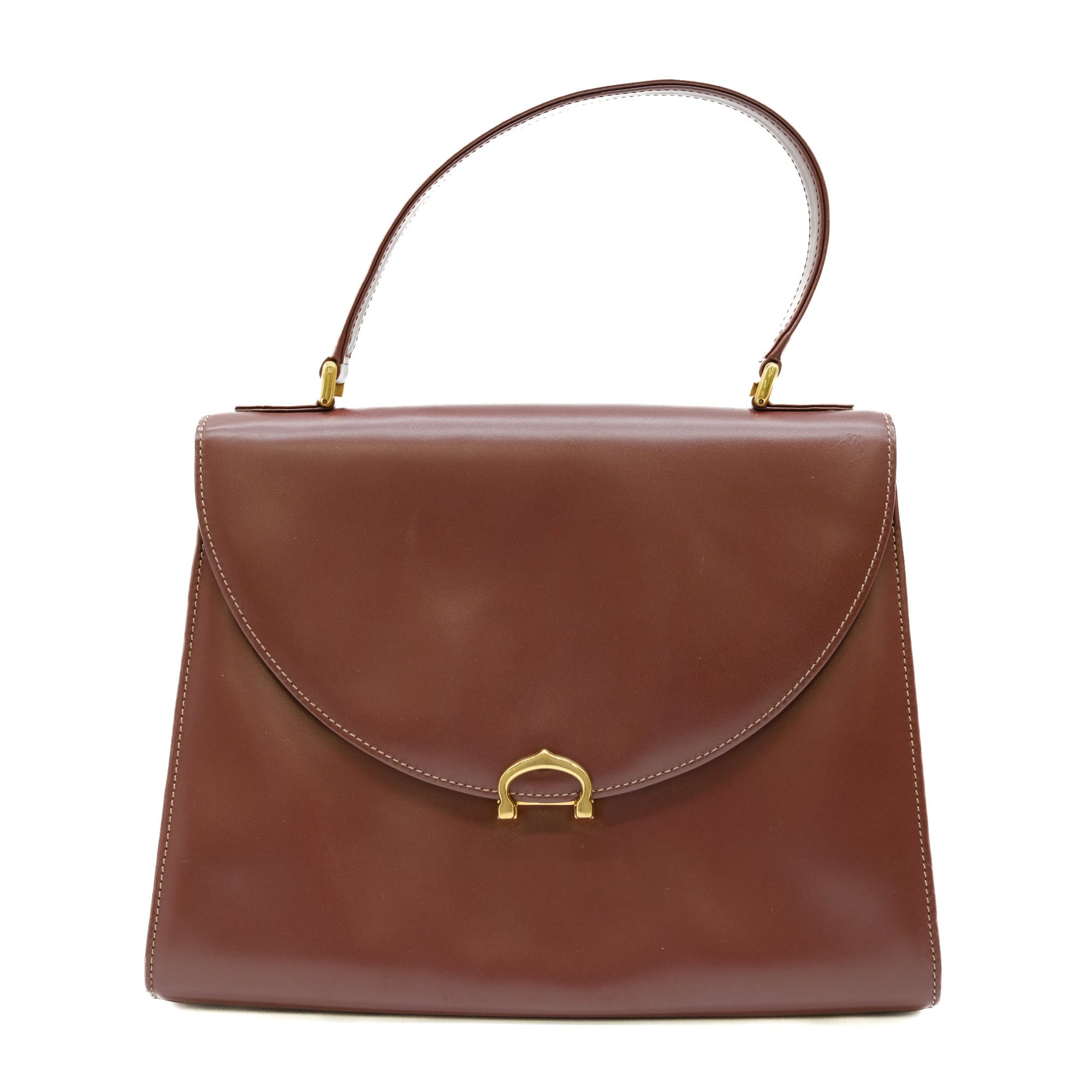 Cartier Must Line Handbag Leather Bordeaux