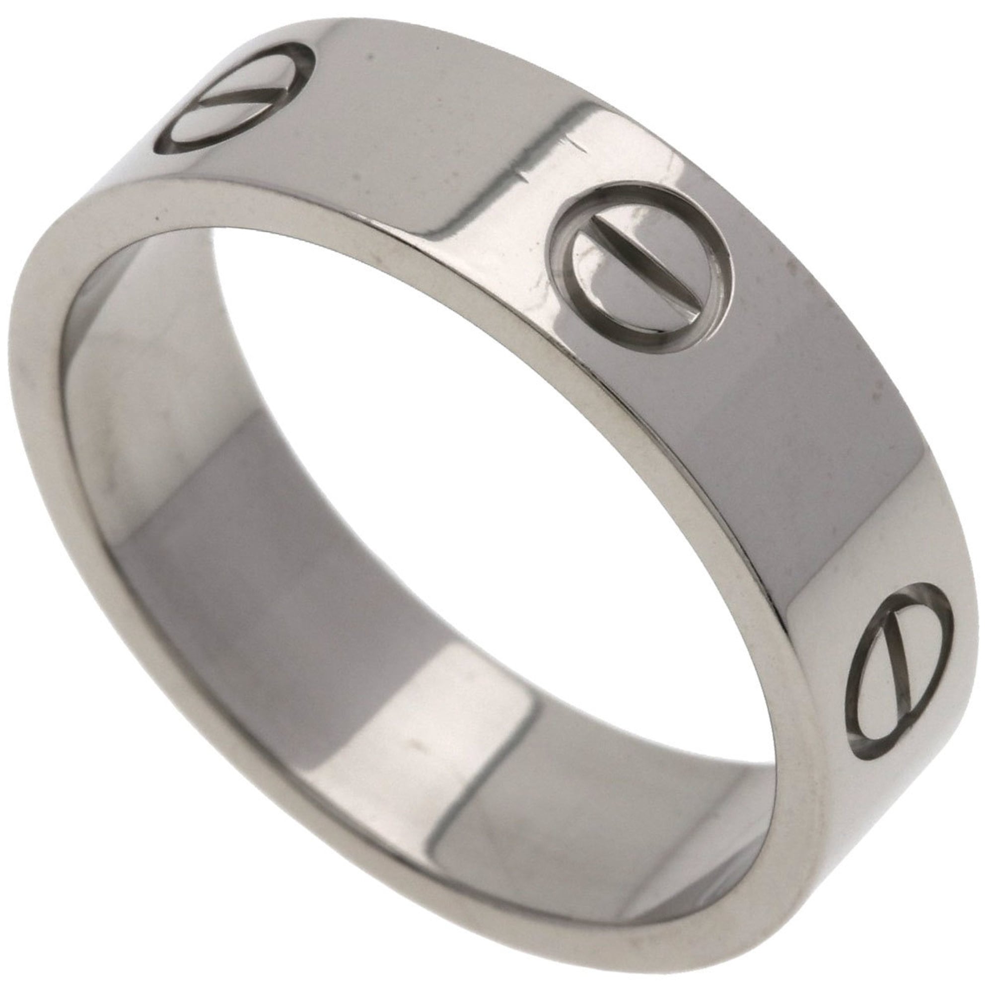 Cartier Love Ring #61, 18K White Gold, Men\'s Ring, CARTIER