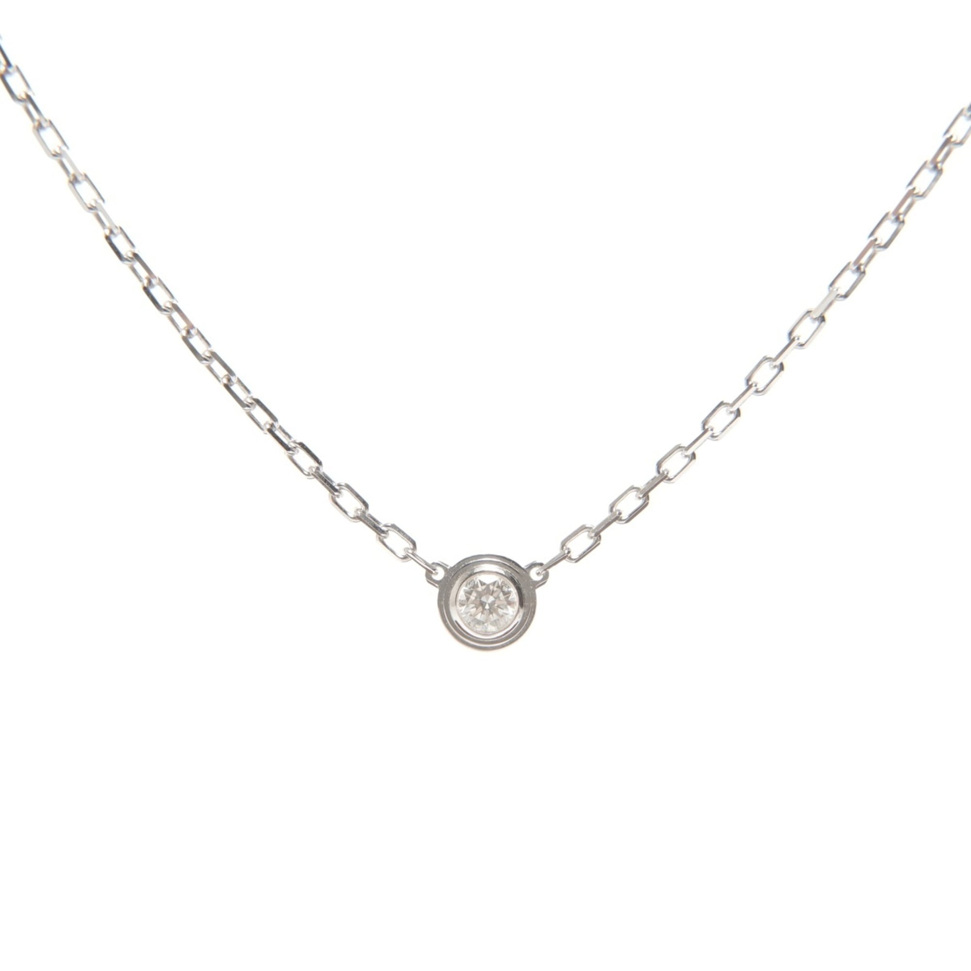 Cartier d\'Amour Necklace Au750 White Gold Silver