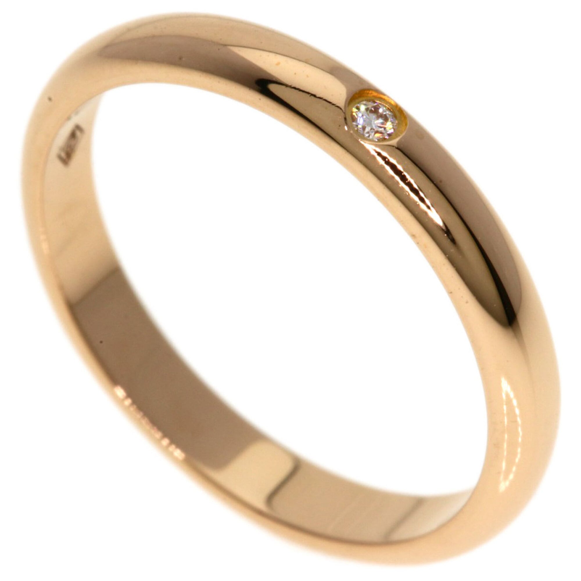 Cartier Wedding Ring, 1P Diamond, Size 48, 18K Pink Gold, Women\'s.