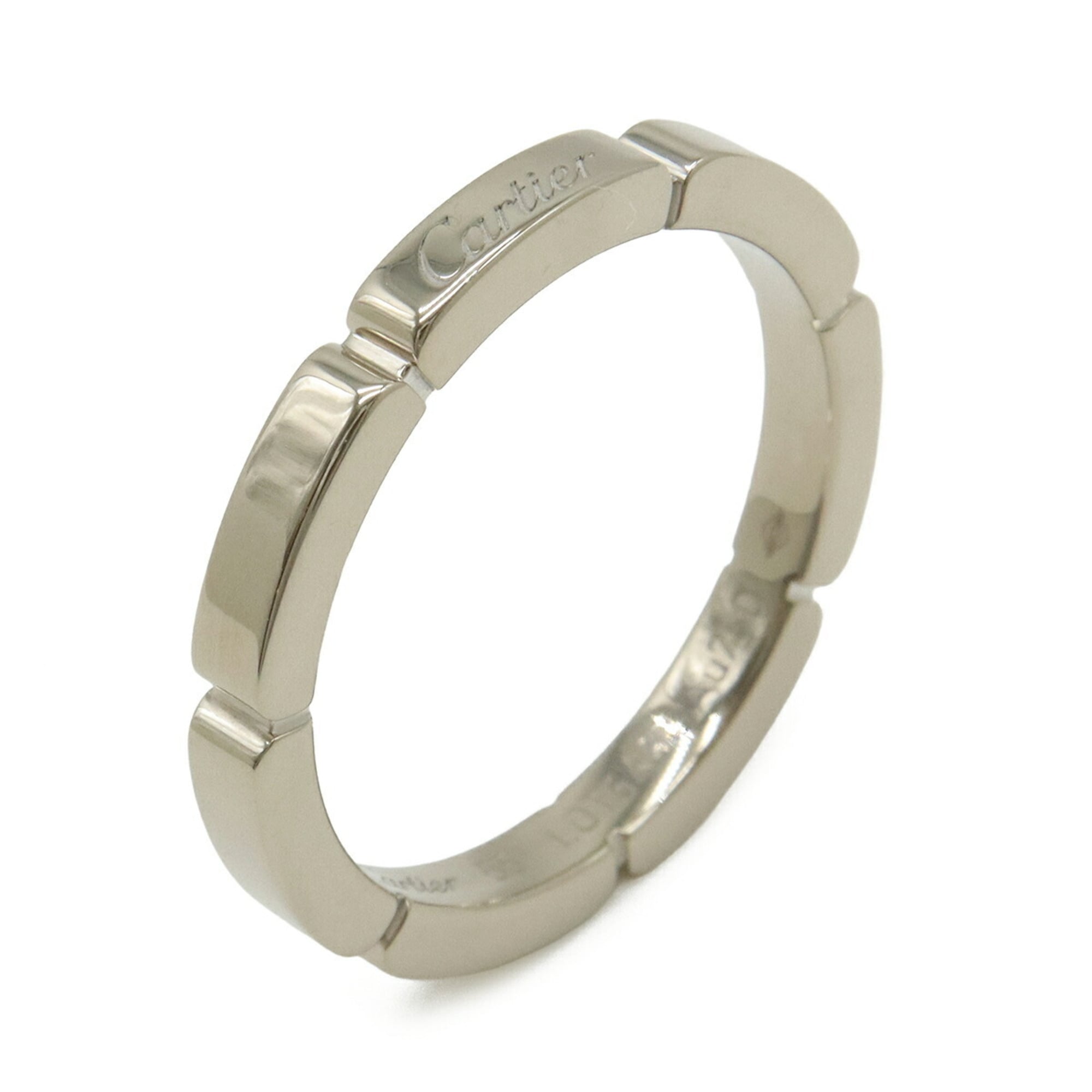 Cartier Maillon Panthre Wedding Ring, 18K White Gold (750WG), Size #55, Item No. CRB4083555