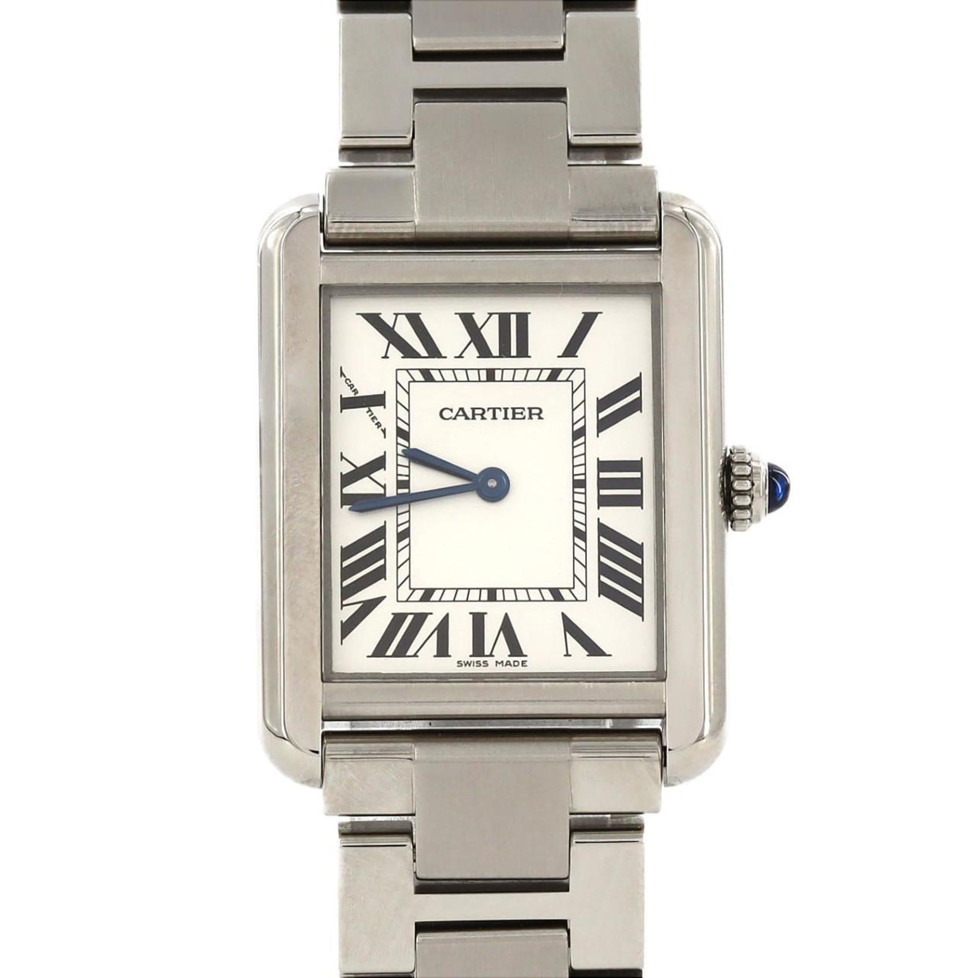 Cartier Tank Solo SM W5200013 Stainless Steel Quartz Watch