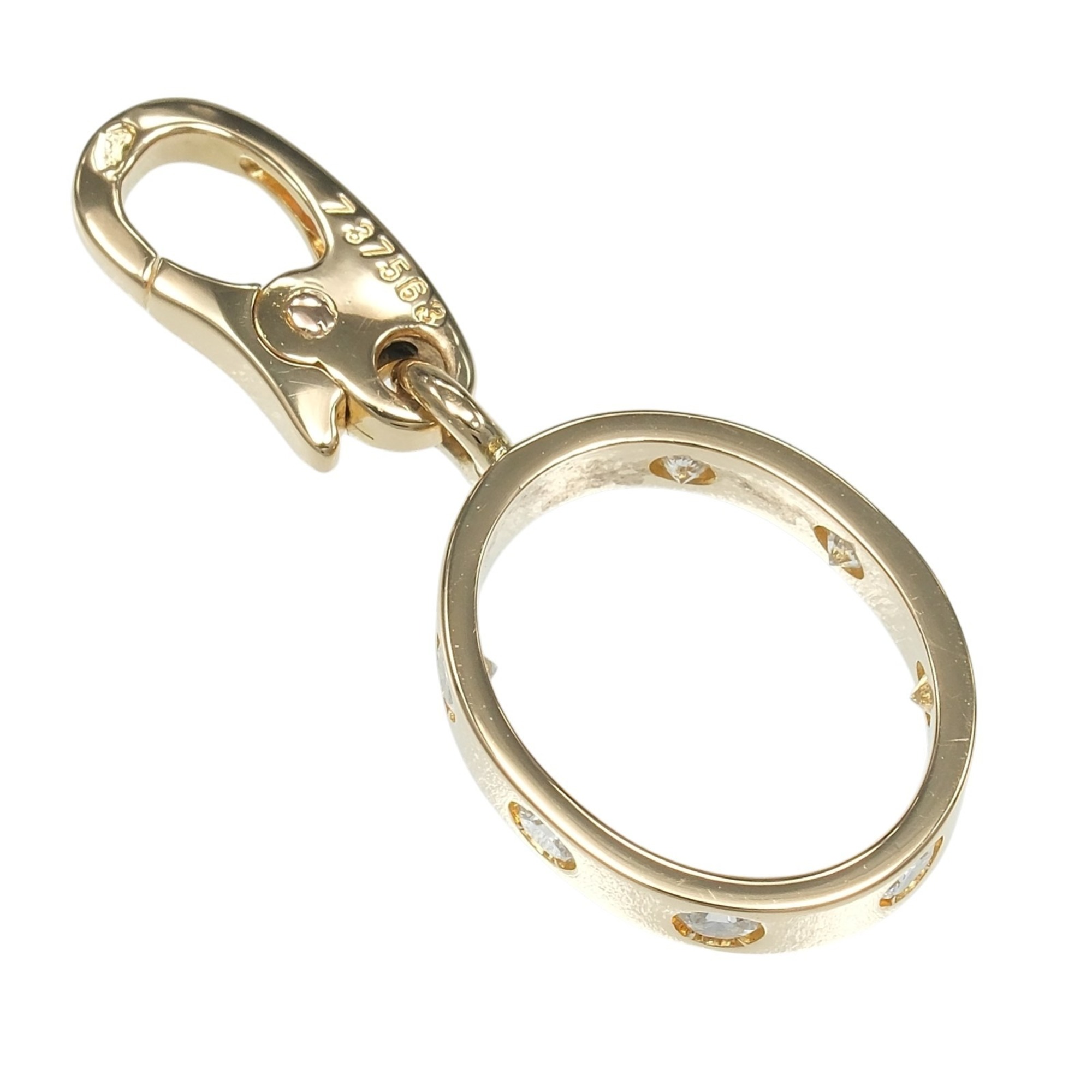 Cartier Love Charm Pendant Top, 18K Yellow Gold with Diamonds, Approx. 2.16g.