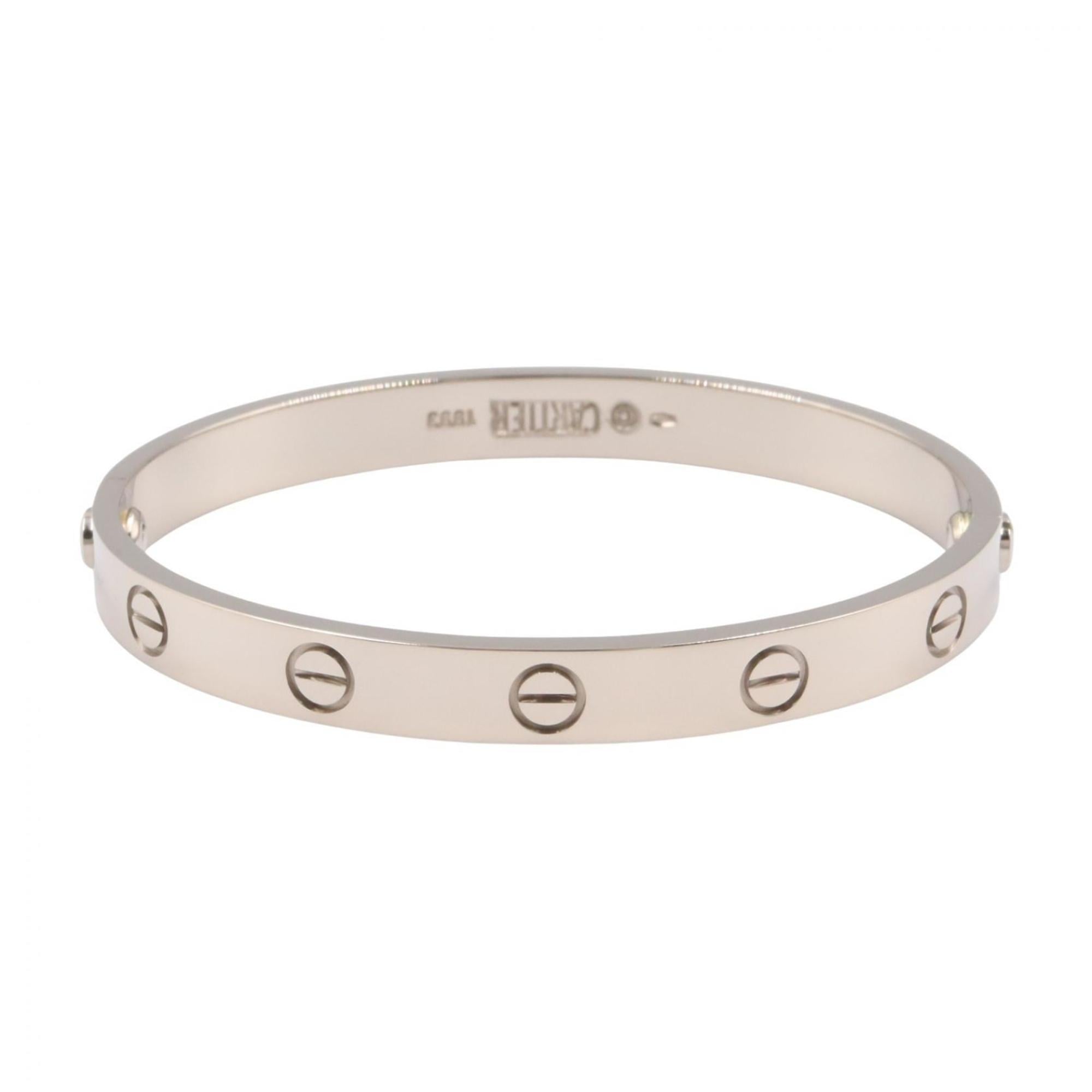 Cartier Love Bracelet, 18K White Gold, Silver, for Women